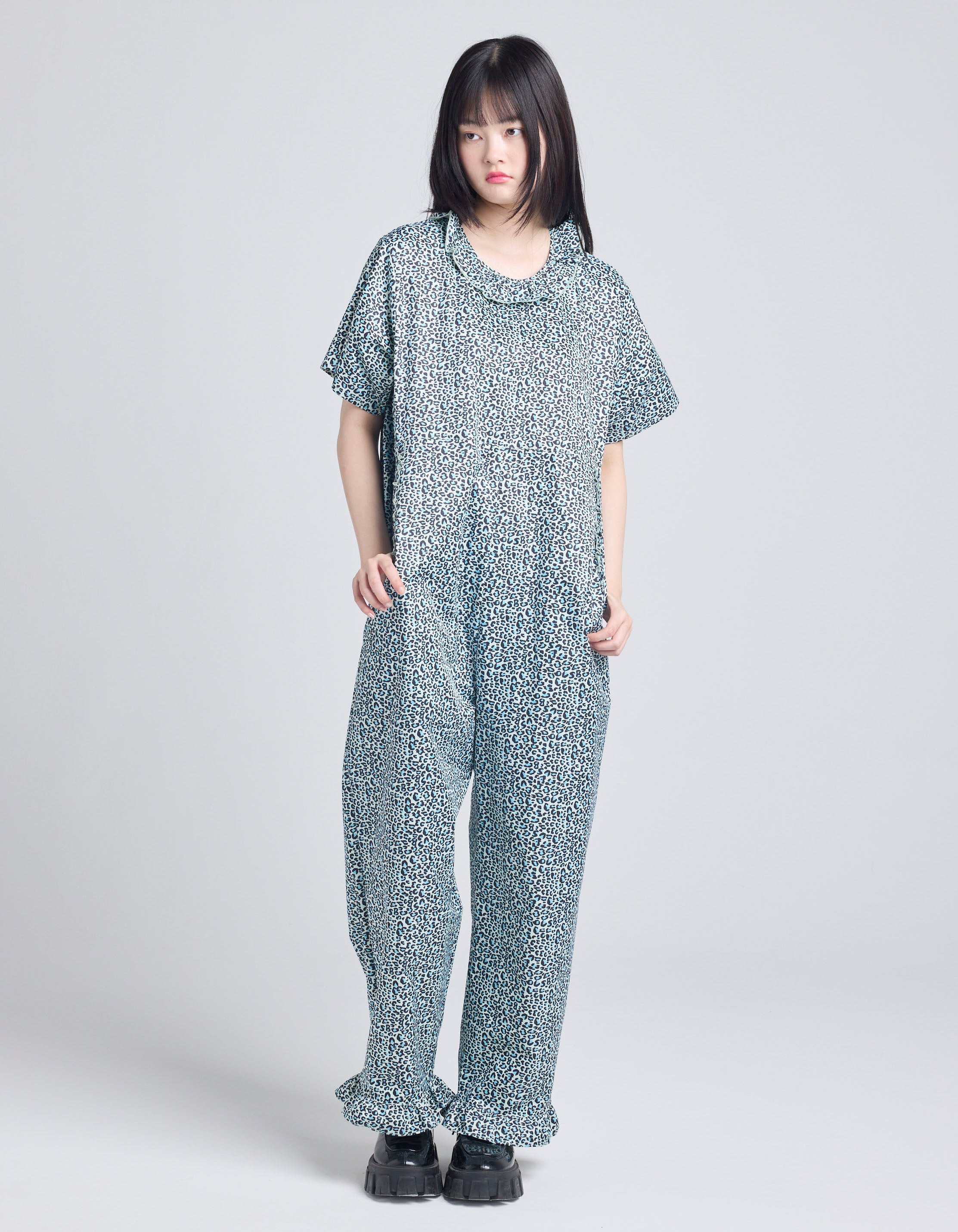 little sunny bite (リトルサニーバイト)leopard all in one / BLUE