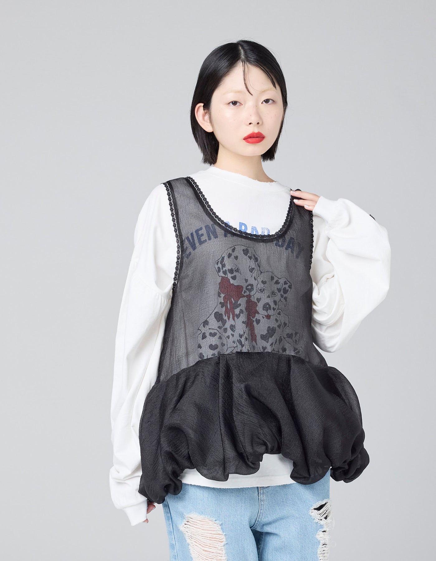 専用Little sunny bite nylon top 新品未使用 Little sunny bite（リトルサニーバイト） tシャツ littlesunnybite