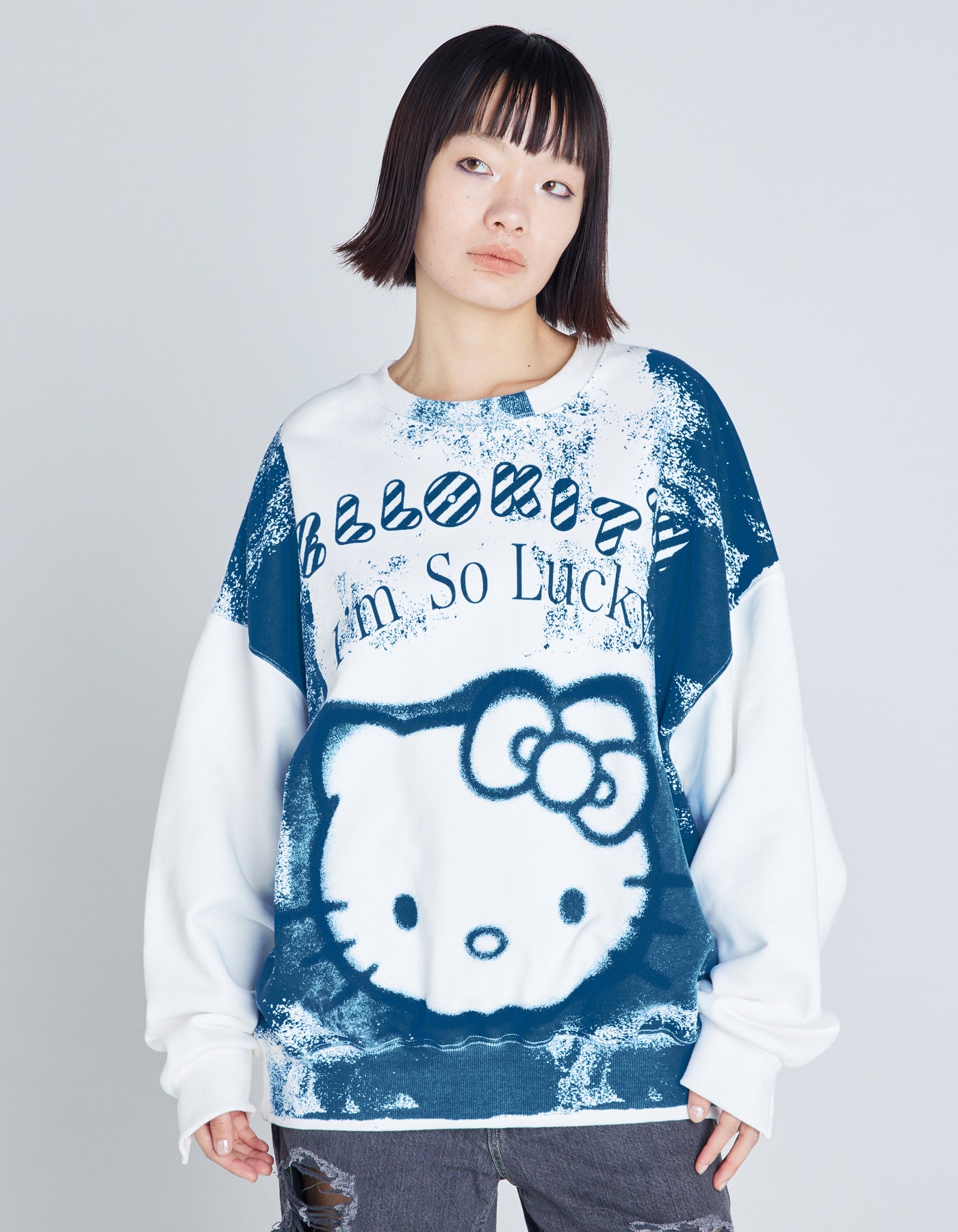 HELLO KITTY x little sunny bite sweat top / WHITE