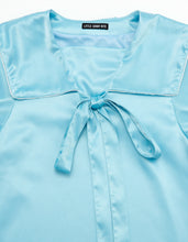 画像をギャラリービューアに読み込む, satin sailor dress / BLUE