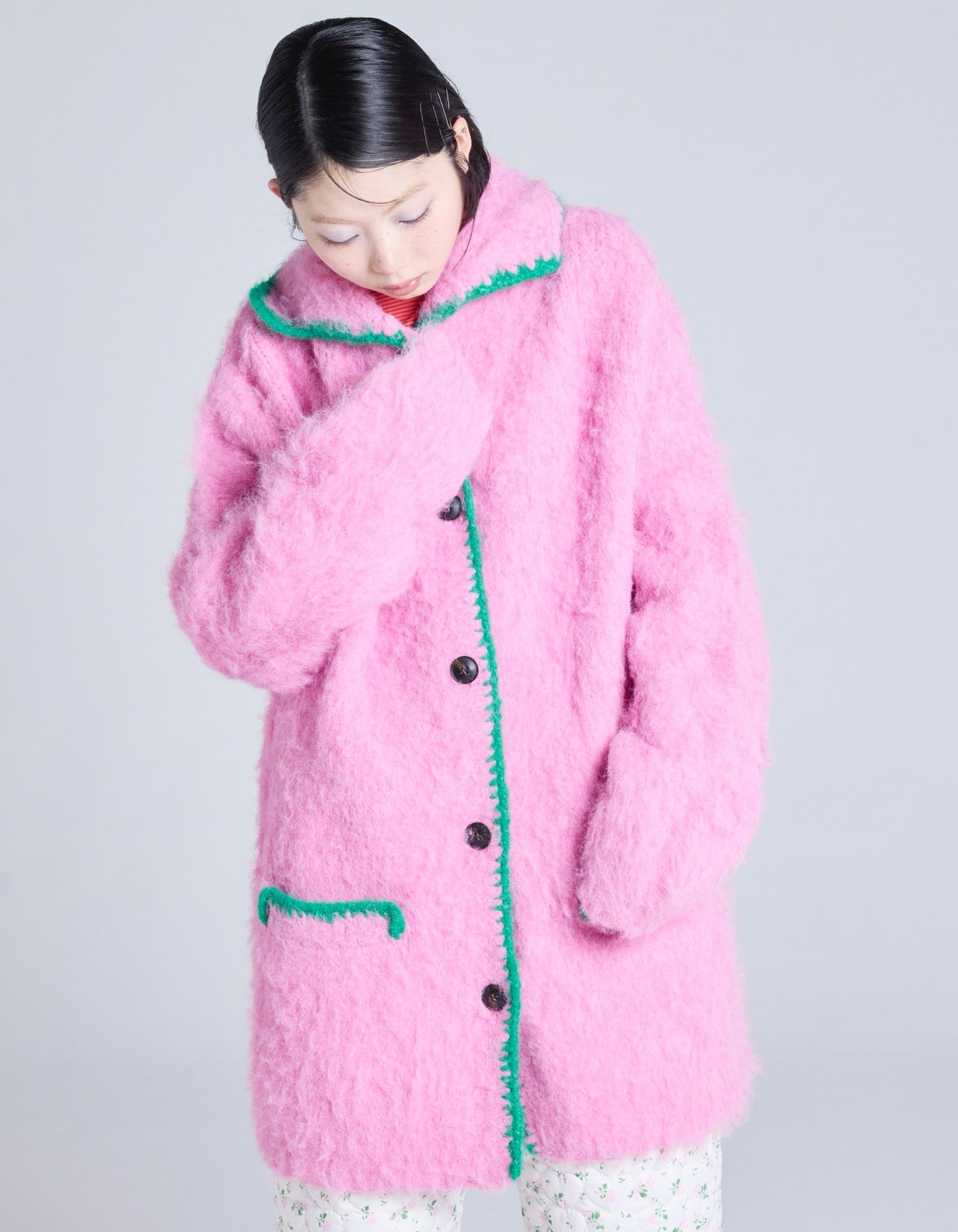 little sunny bite (リトルサニーバイト)long cardigan / BLUE