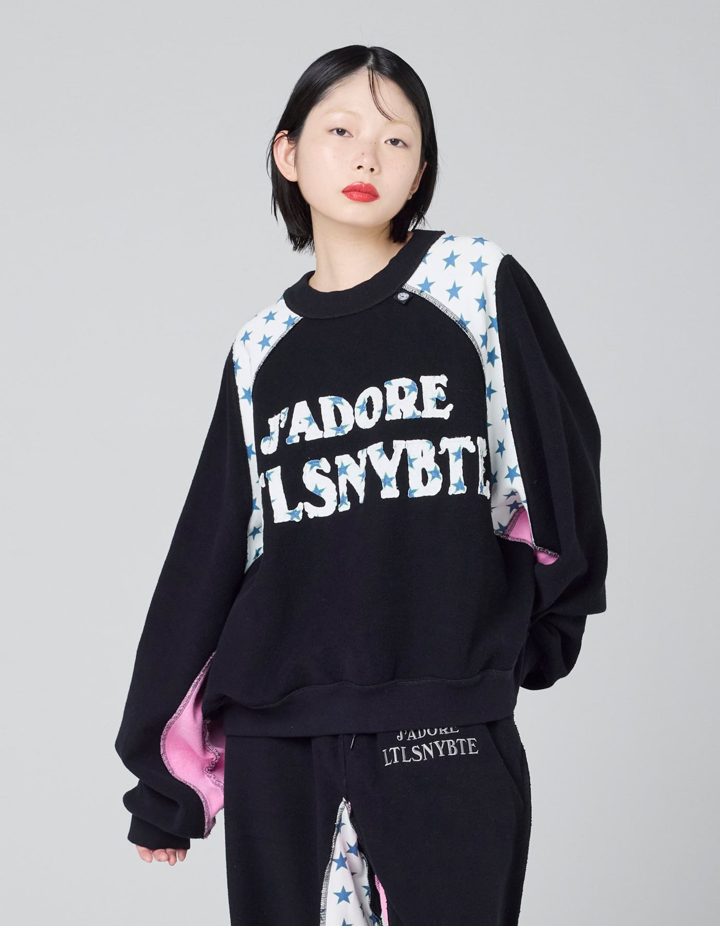 little sunny bite (リトルサニーバイト) sweat top / BLACK – little