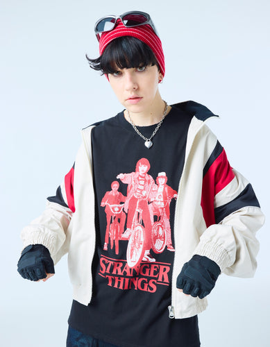 【PRE-ORDER】stranger things x little sunny bite graphic big tee / BLACK