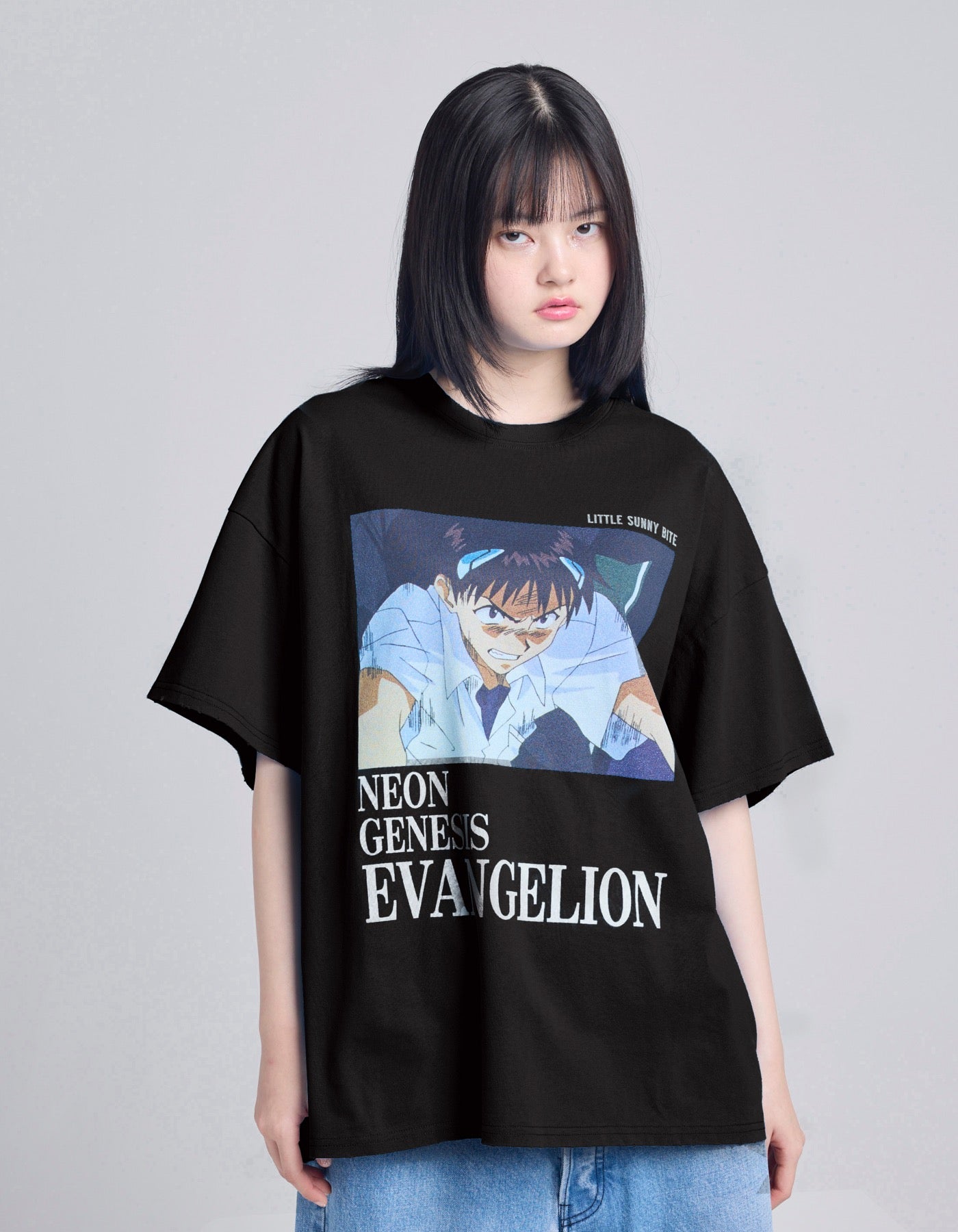 evangelion x little sunny bite big tee / BLACK