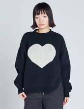 画像をギャラリービューアに読み込む, love knit top / BLACK