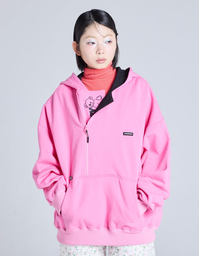 pockets hoodie / PINK