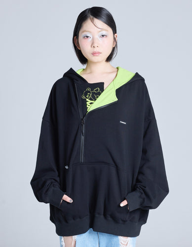 pockets hoodie / BLACK