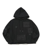 画像をギャラリービューアに読み込む, pocket hoodie / BLACK