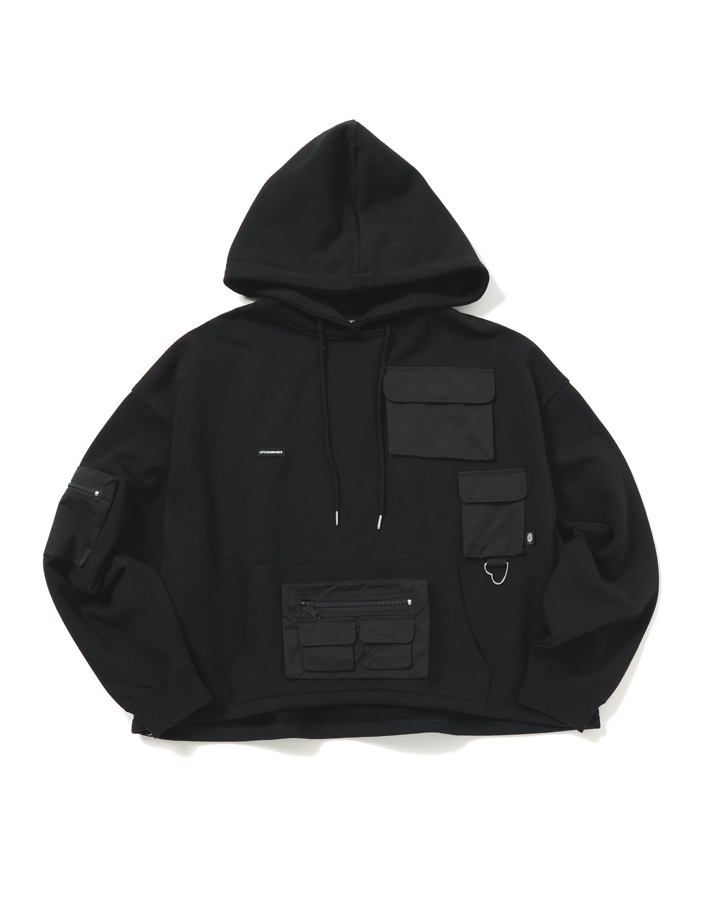 pocket hoodie / BLACK