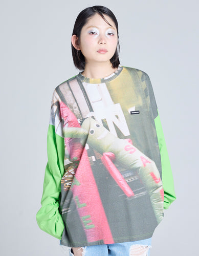 photo long tee / GREEN