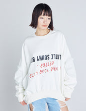 画像をギャラリービューアに読み込む, message big sweat top / WHITE