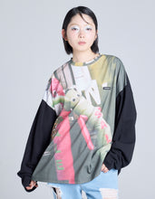 画像をギャラリービューアに読み込む, photo long tee / BLACK