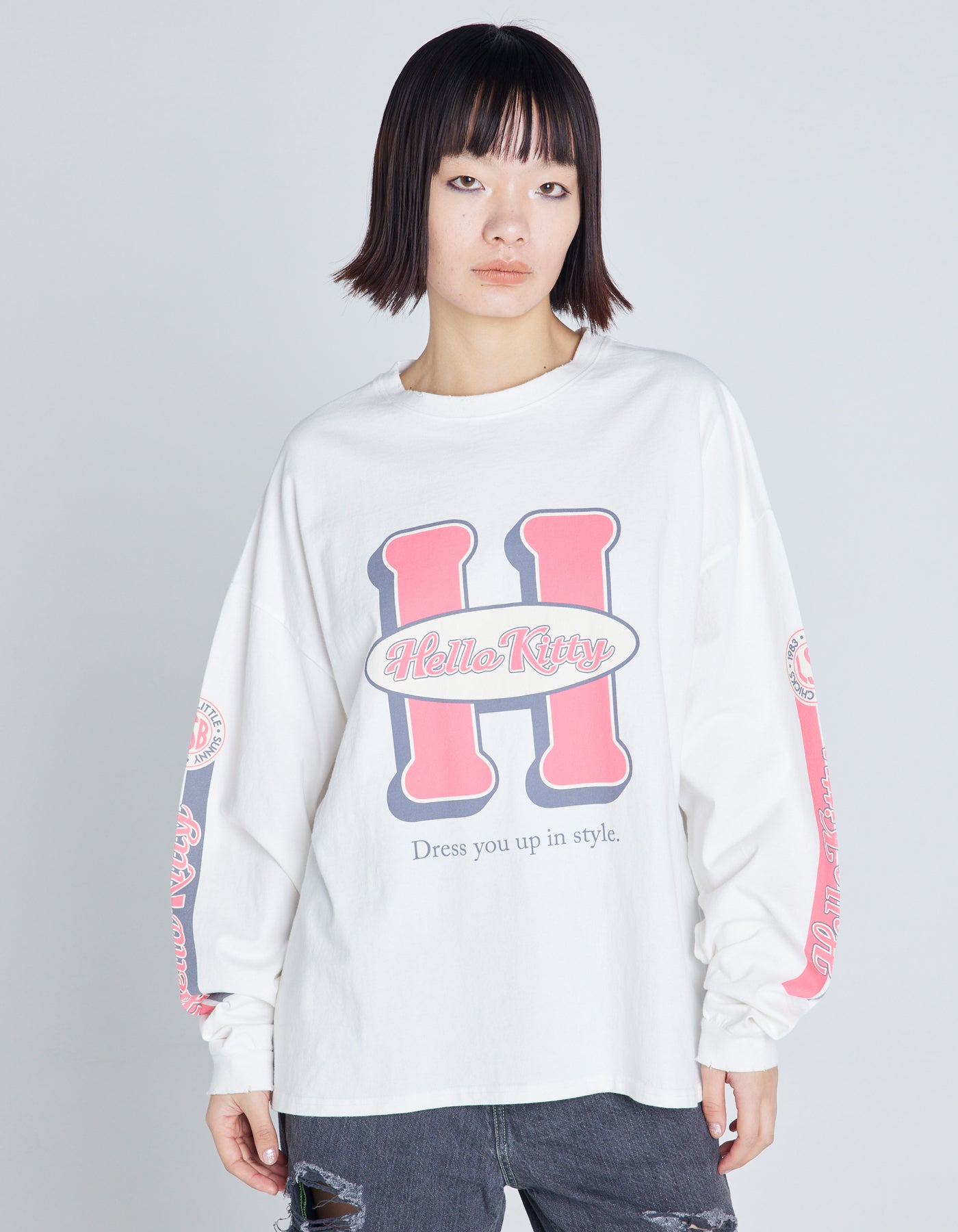 HELLO KITTY x little sunny bite long tee / WHITE