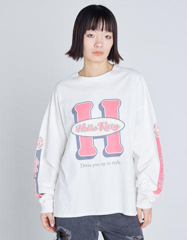 HELLO KITTY x little sunny bite long tee / WHITE