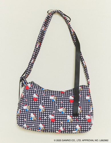 hello kitty x little sunny bite print bag / BLACK