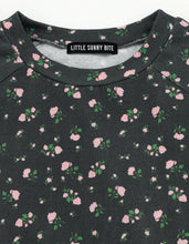 画像をギャラリービューアに読み込む, floral bomber mini dress tee / BLACK