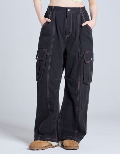 cargo pants / BLACK