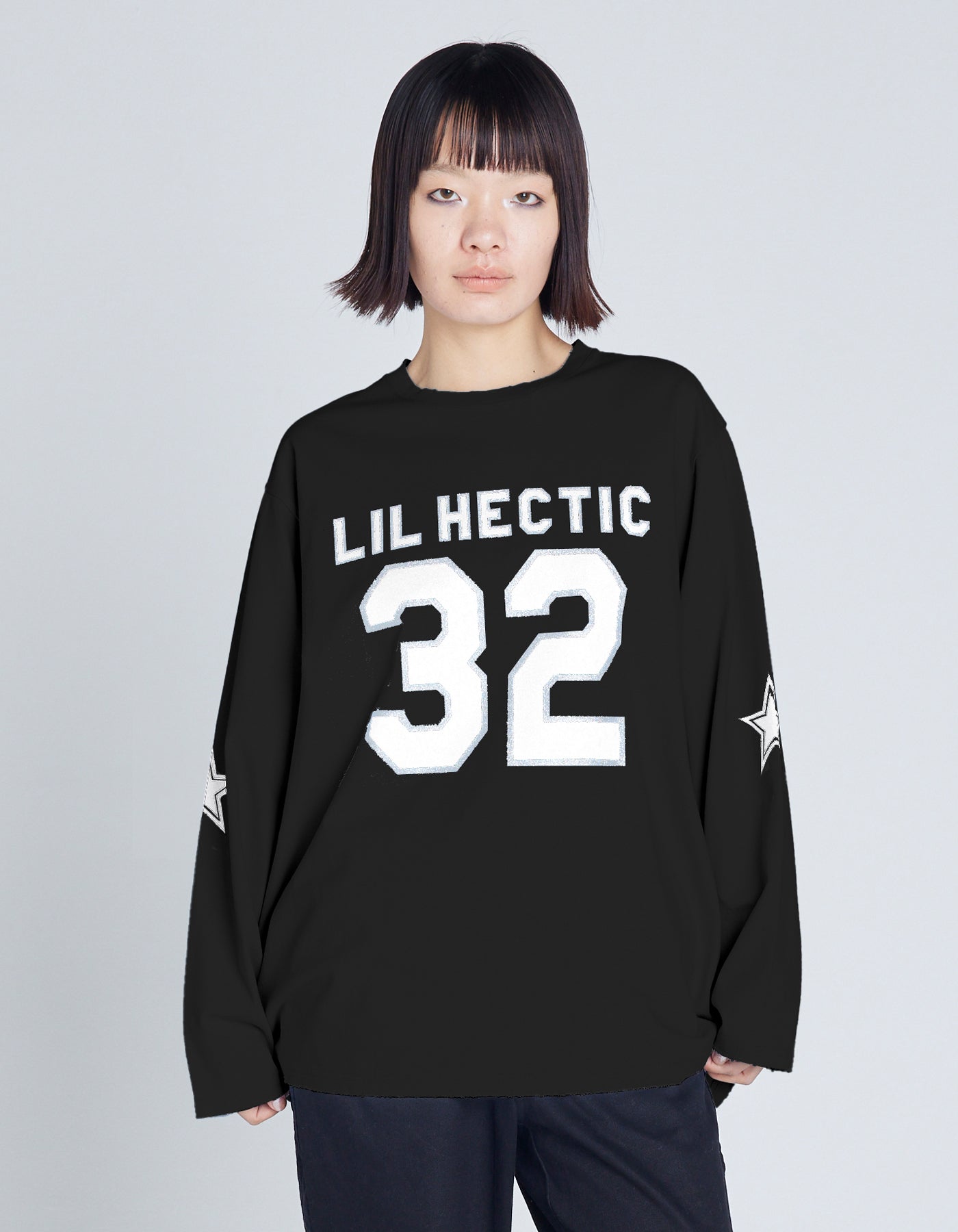 32 LONG TEE / BLACK