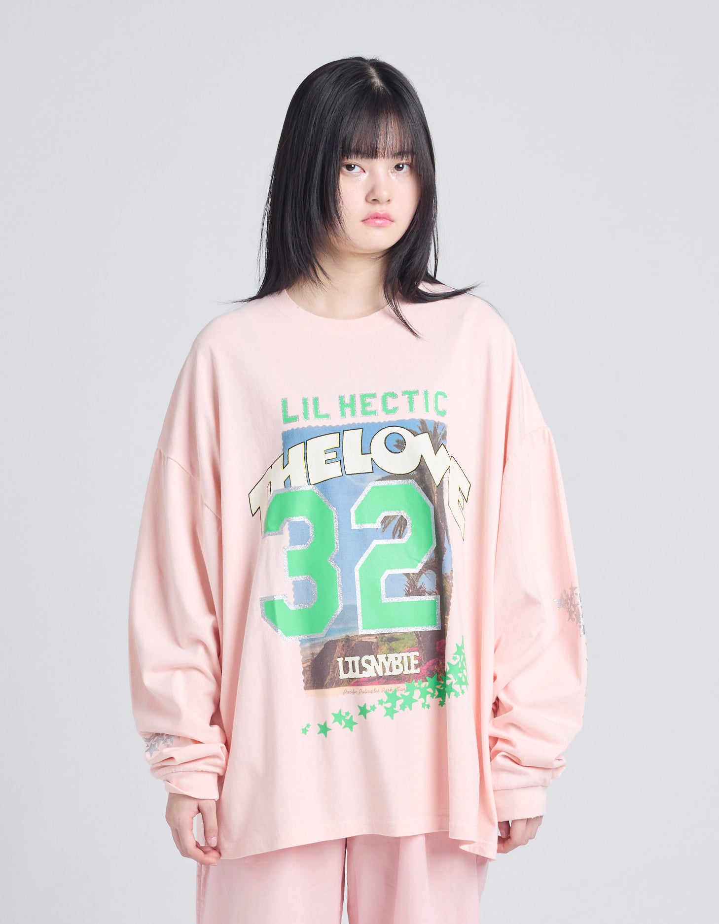 32 love long tee / PINK