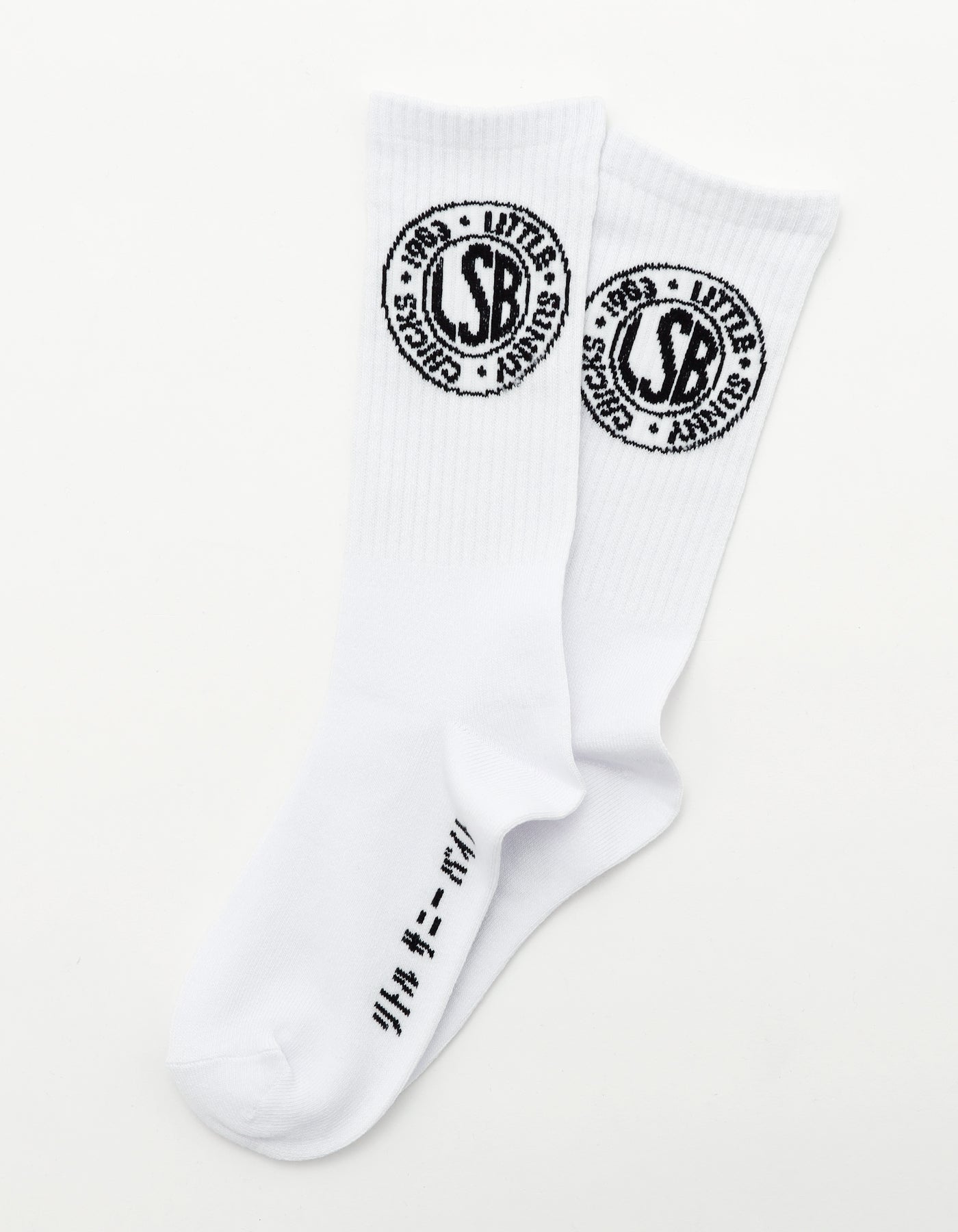 LSB logo socks / WHITE