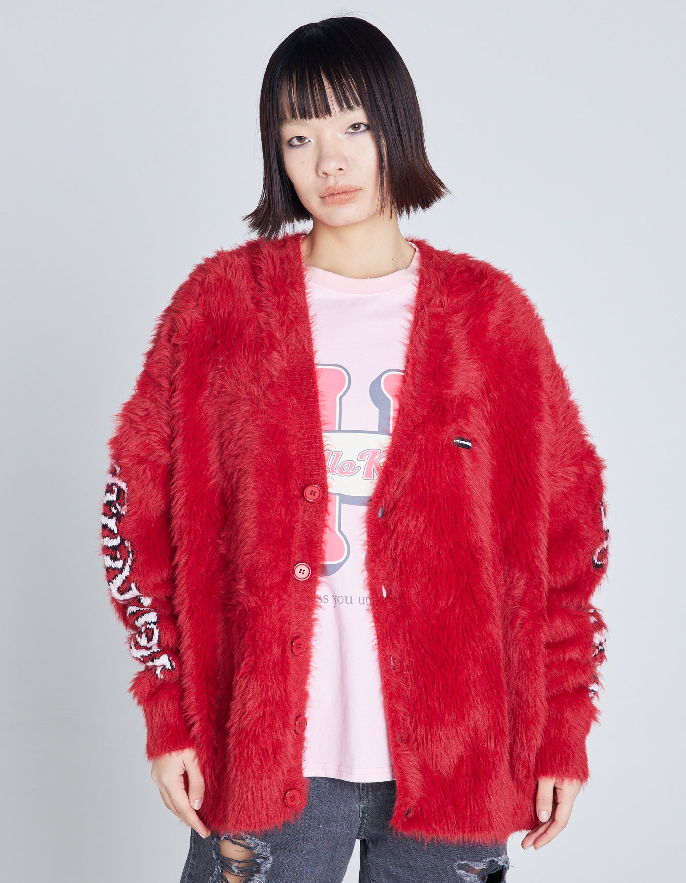 HELLO KITTY x little sunny bite cardigan / RED