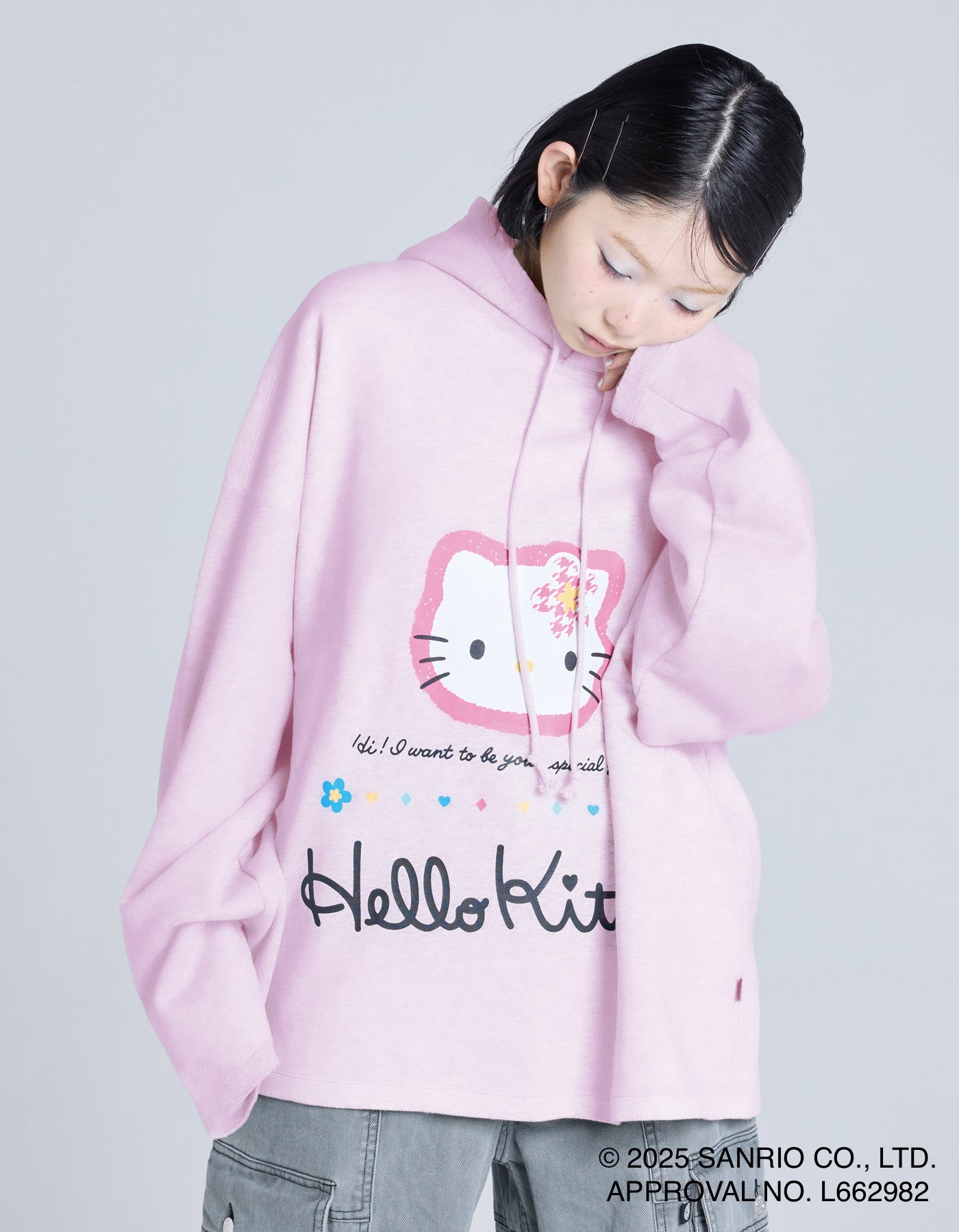 hello kitty x little sunny bite hoodie / PINK