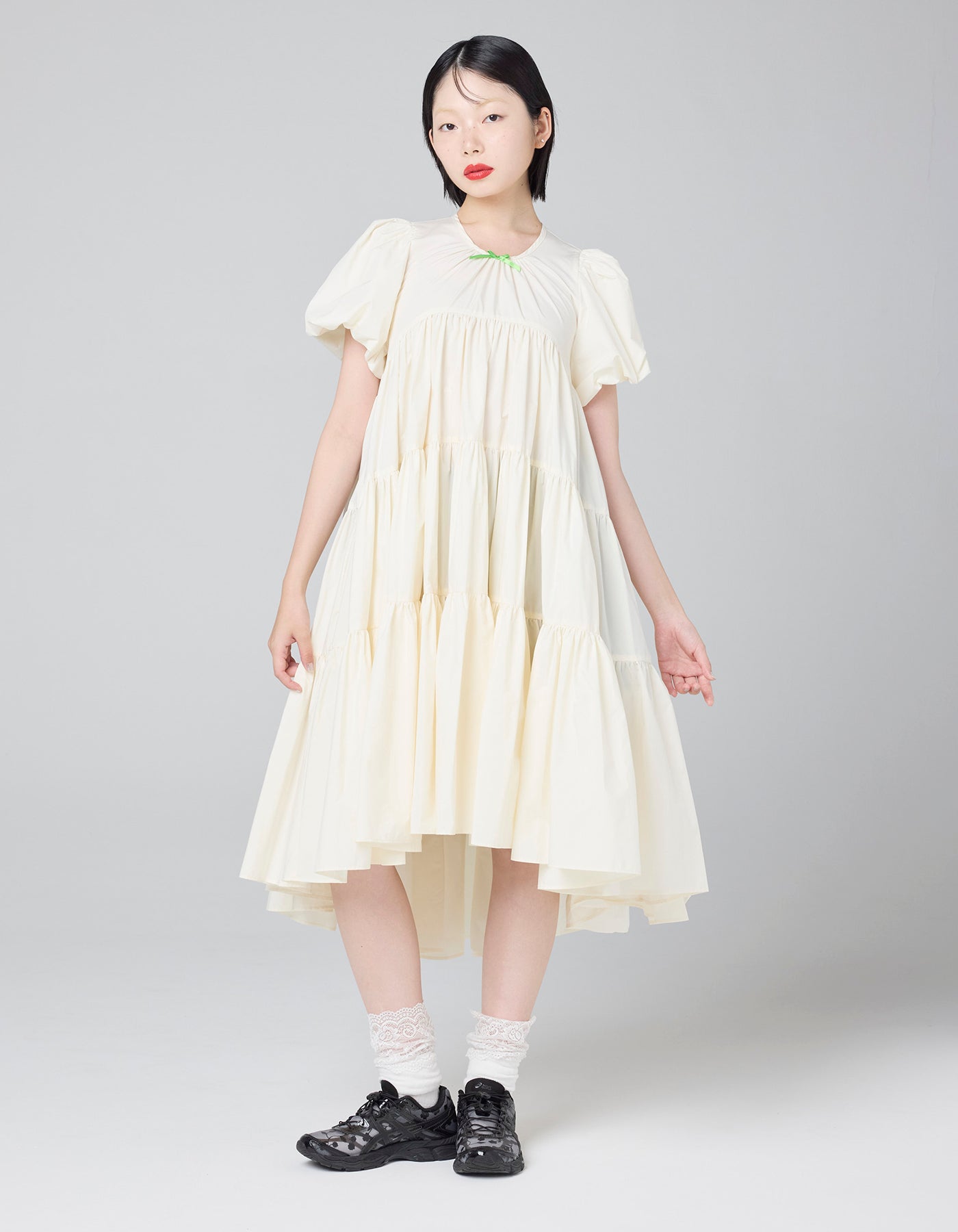 little sunny bite (リトルサニーバイト)mid dress / WHITE – little
