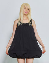画像をギャラリービューアに読み込む, nylon mini dress / BLACK