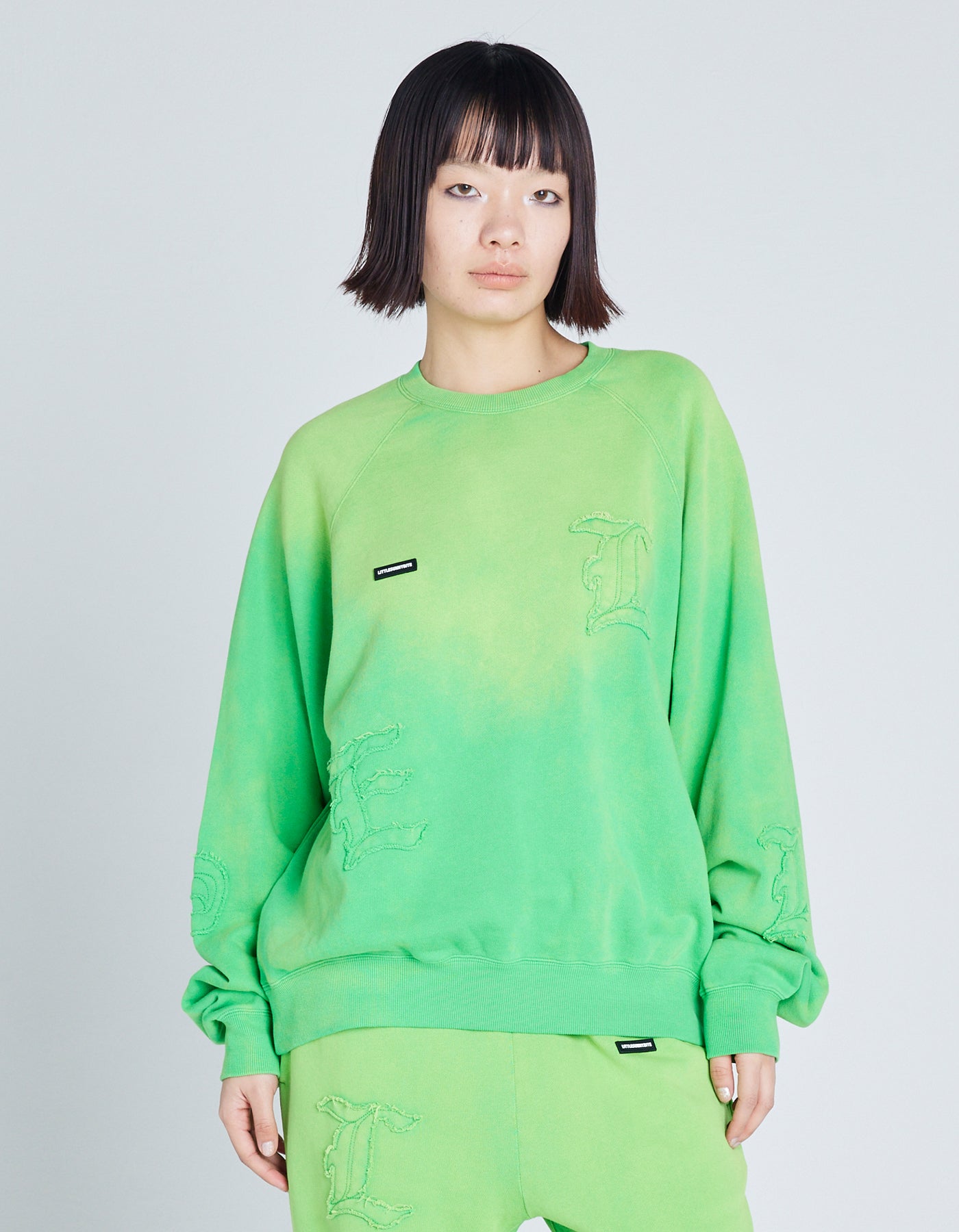 gradation sweat top / GREEN