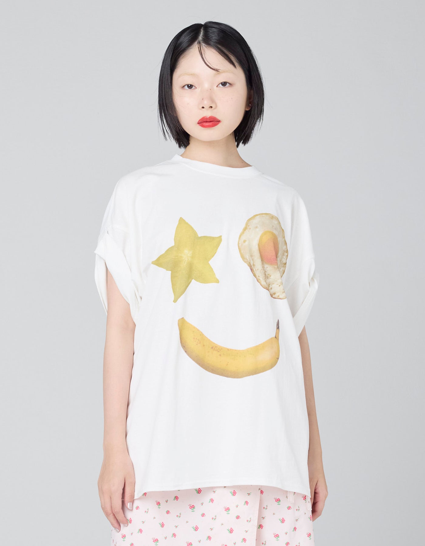 little sunny bite (リトルサニーバイト)smile tee / WHITE – little
