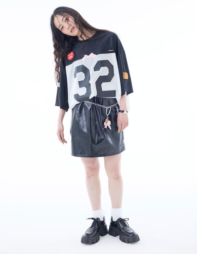 glitter skirt / BLACK