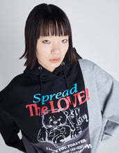 画像をギャラリービューアに読み込む, love bear hoodie / BLACK