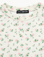画像をギャラリービューアに読み込む, floral bomber mini dress tee / WHITE