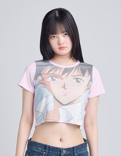 evangelion x little sunny bite mini tee / PINK