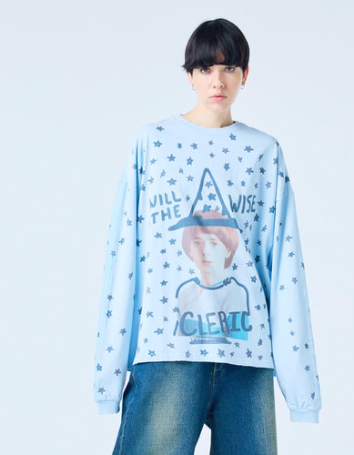 【PRE-ORDER】stranger things x little sunny bite will long tee / BLUE