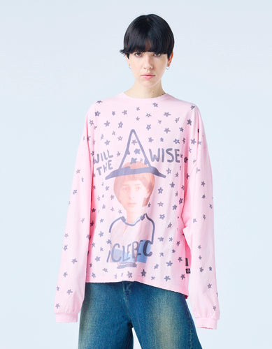 【PRE-ORDER】stranger things x little sunny bite will long tee / PINK