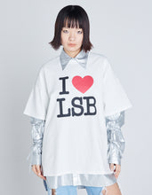 画像をギャラリービューアに読み込む, I love LSB big tee / WHITE