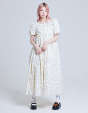 画像をギャラリービューアに読み込む, rose print long dress / IVORY