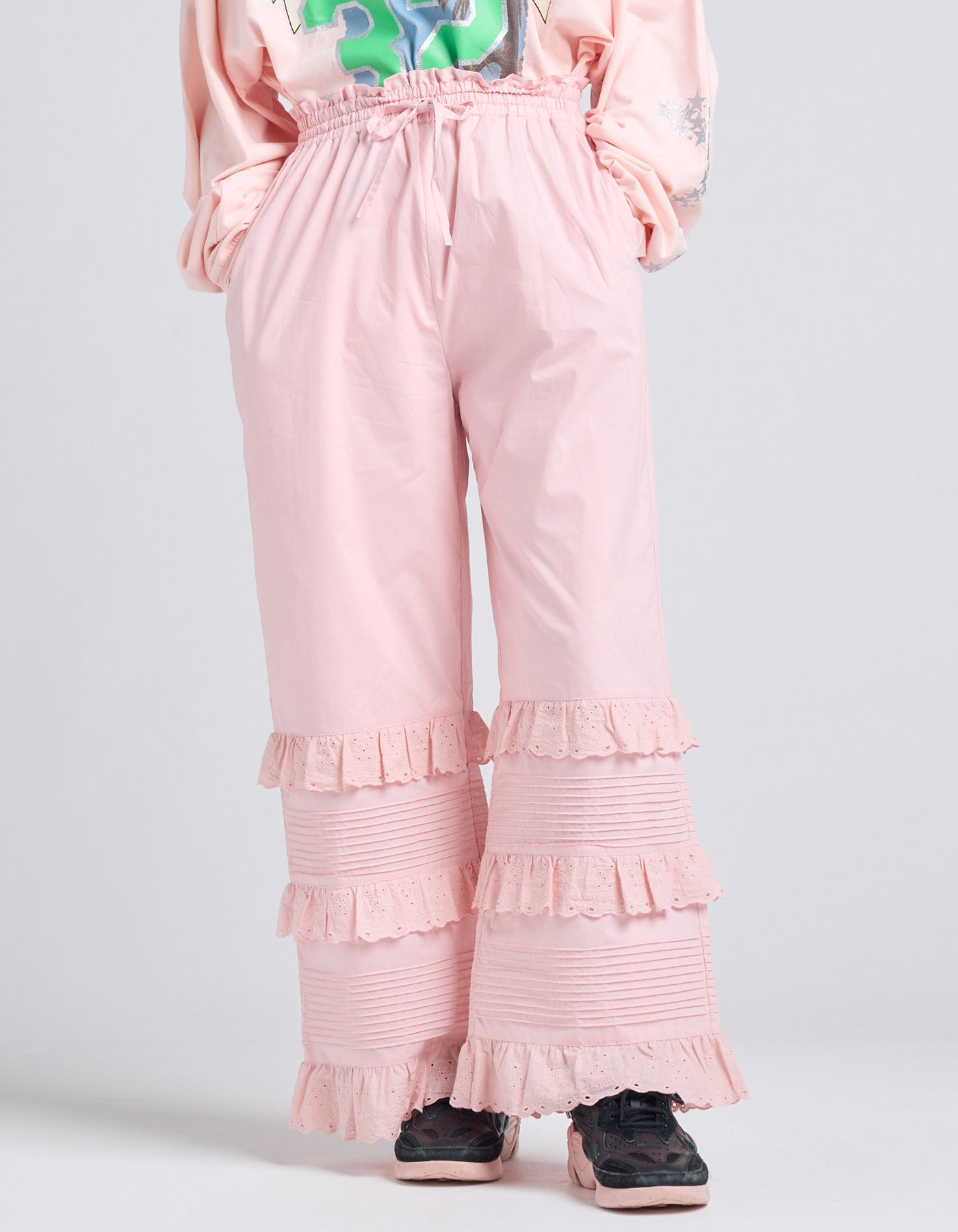 新品未使用littlesunnybite rose nylon pants BOTTOMS – little sunny bite web store