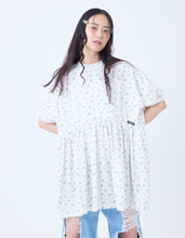 画像をギャラリービューアに読み込む, floral bomber mini dress tee / WHITE