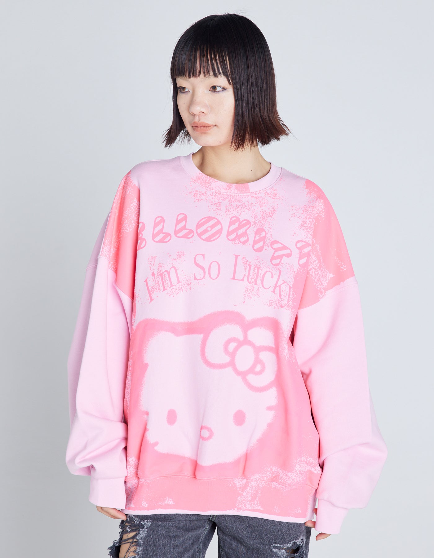 HELLO KITTY x little sunny bite sweat top / PINK