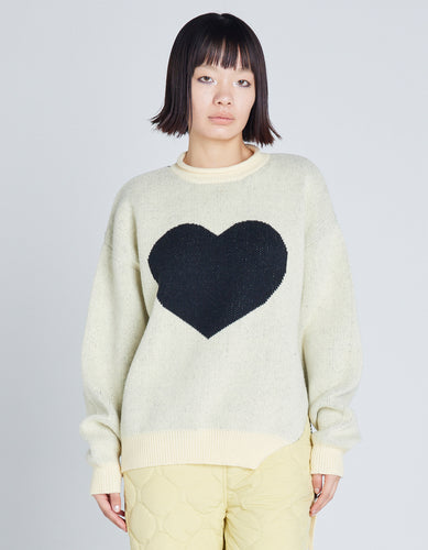 love knit top / IVORY