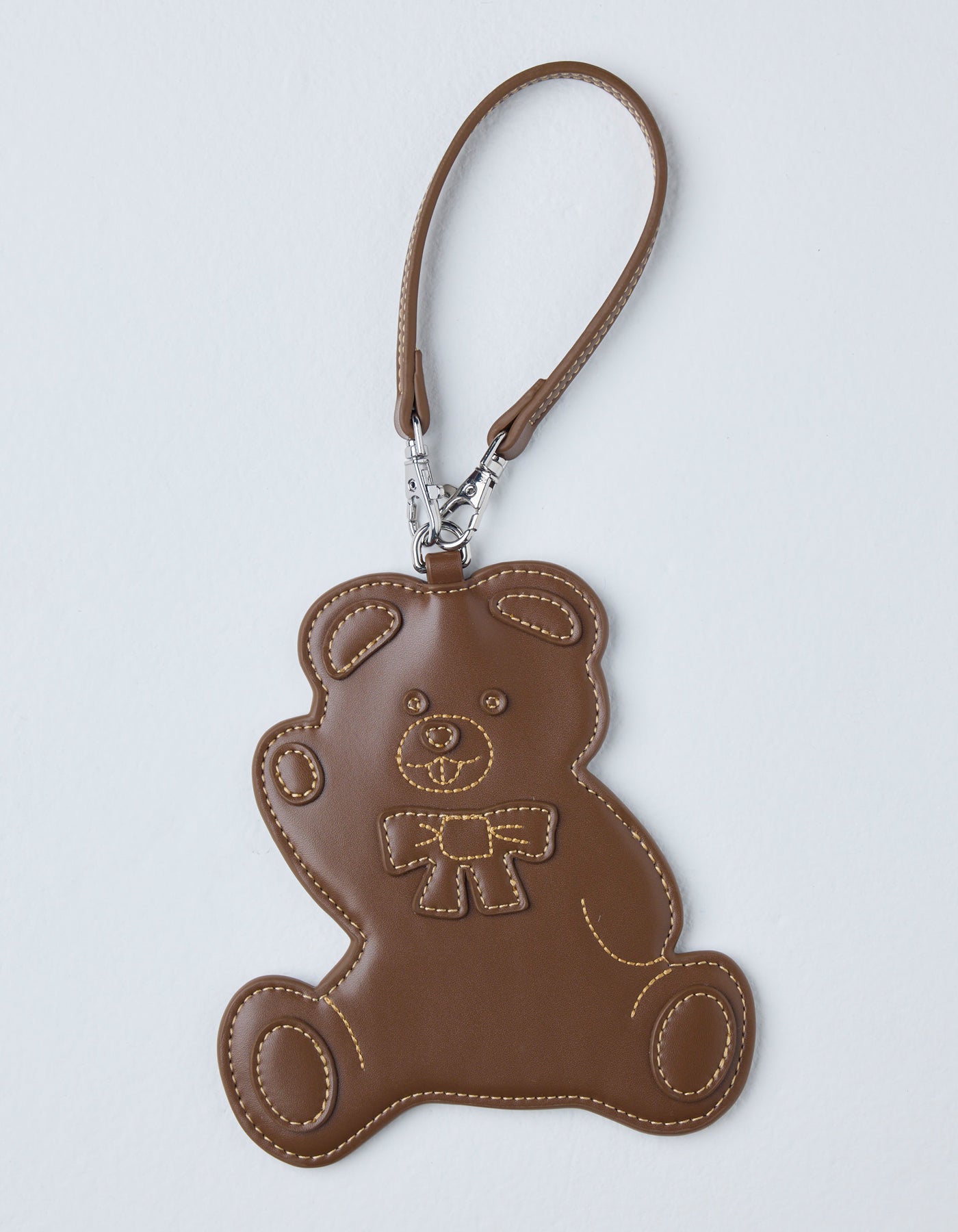 little sunny bite (リトルサニーバイト)bear card charm / BROWN
