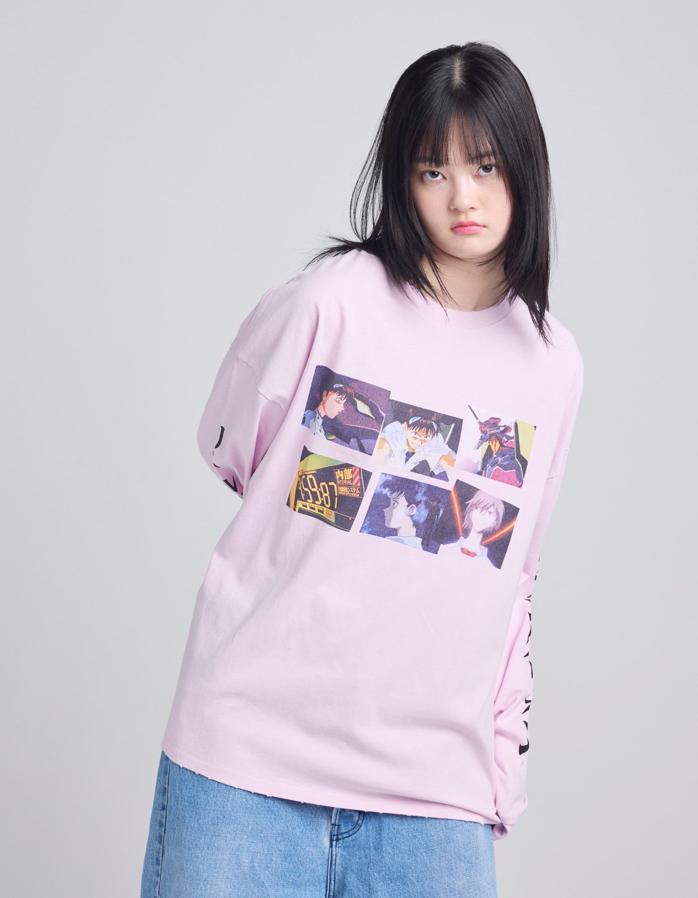 evangelion x little sunny bite long tee / PINK