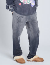 画像をギャラリービューアに読み込む, gradation sweat pants / BLACK