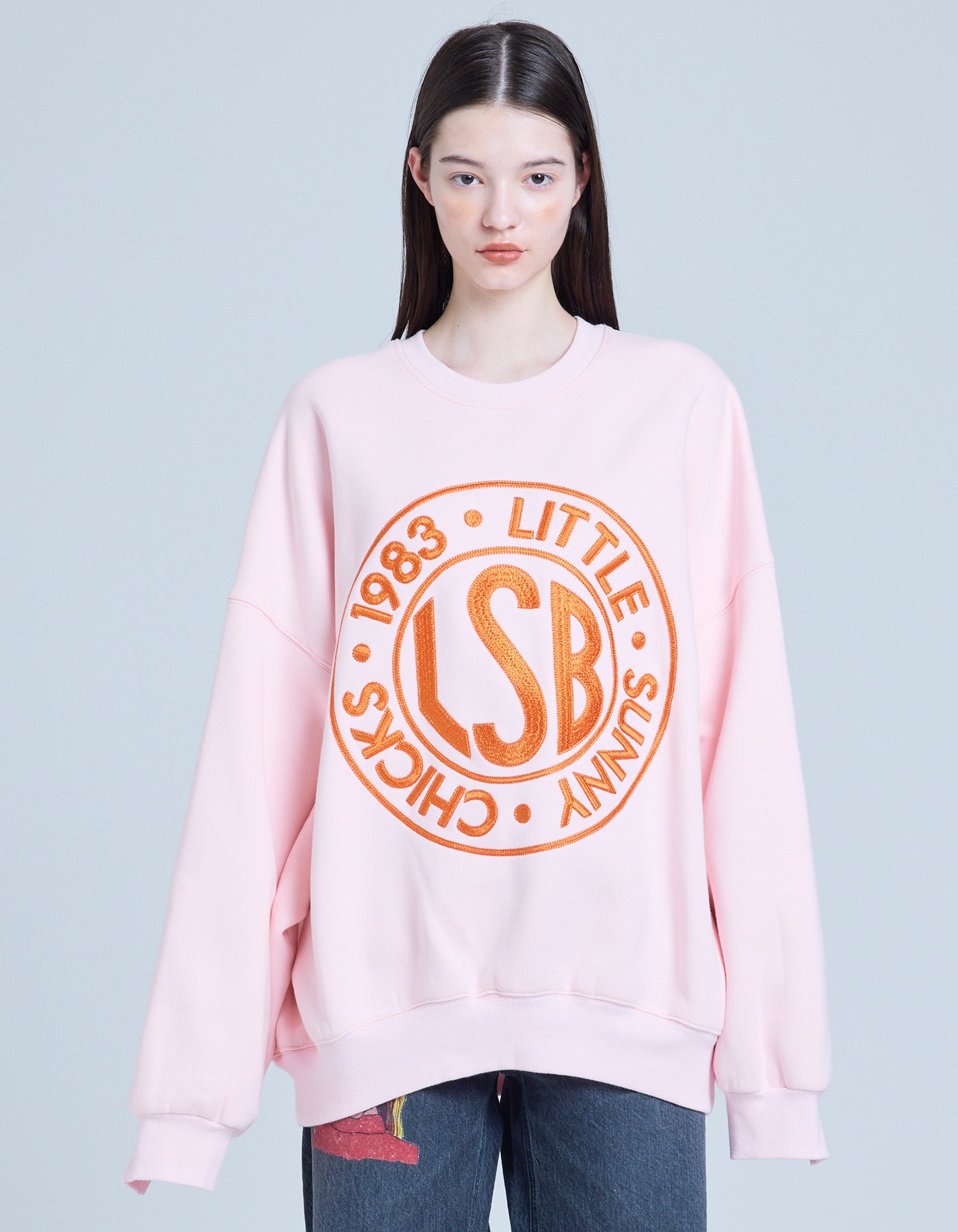 LSB logo sweat crew / PINK