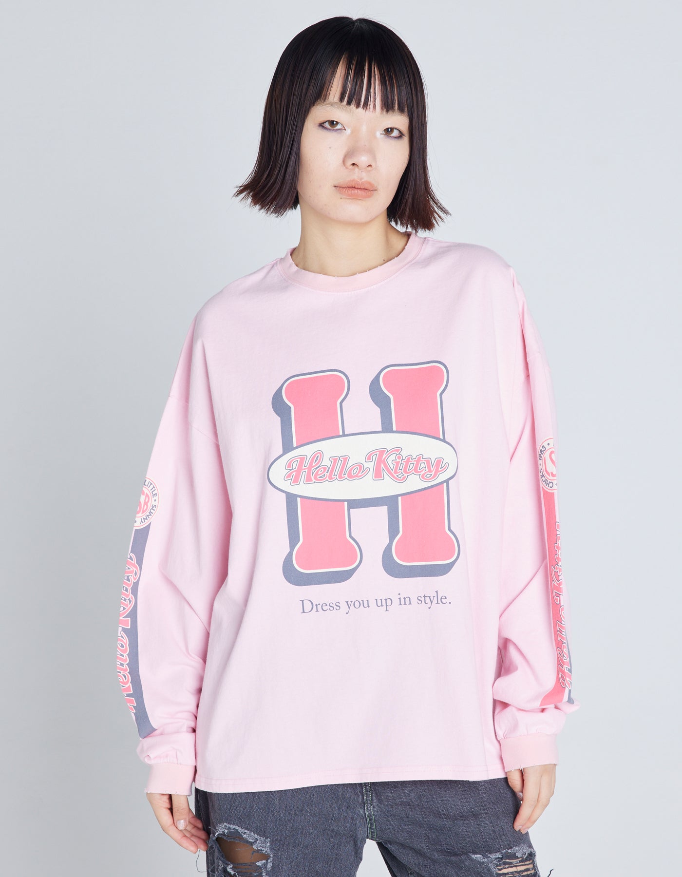 HELLO KITTY x little sunny bite long tee / PINK