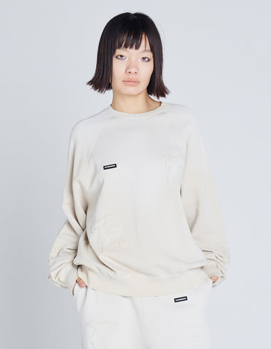 gradation sweat top / BEIGE