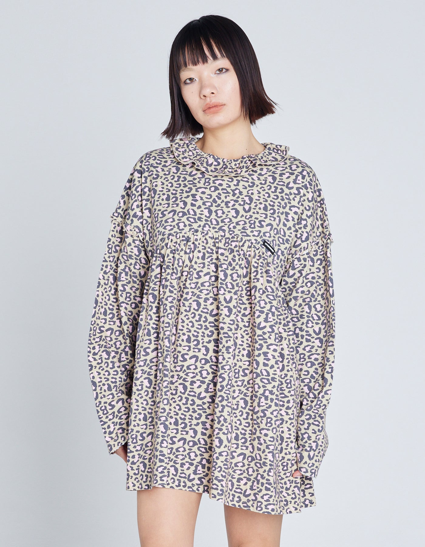 LSB reopard dress / BEIGE