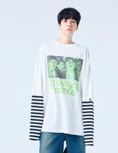 画像をギャラリービューアに読み込む, 【PRE-ORDER】stranger things x little sunny bite graphic fake layered long tee / WHITE